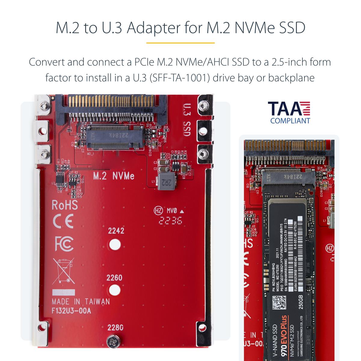 M.2 TO U.3 ADAPTER/CONVERTER thumbnail