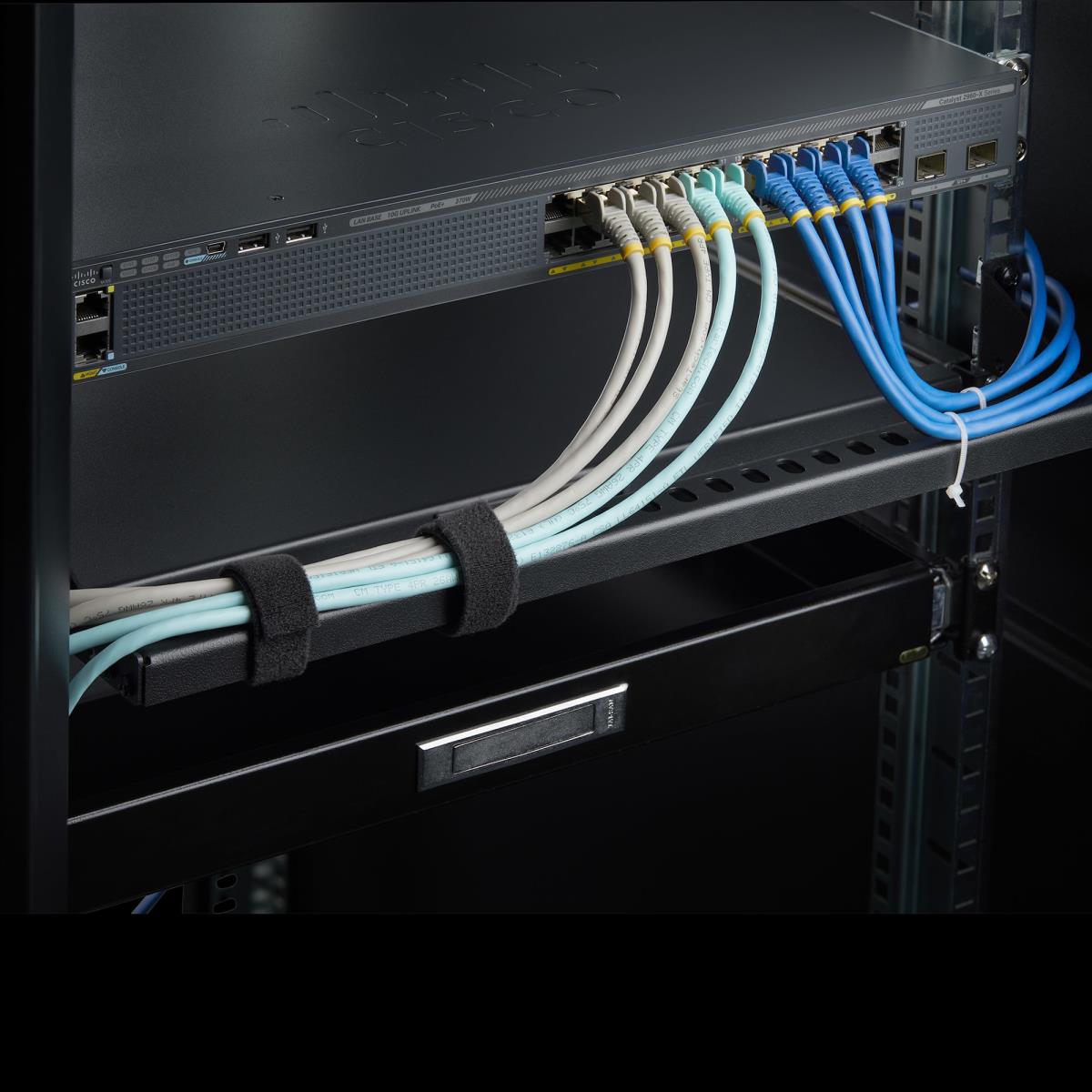 1U RACK CABLE MANAGEMENT BAR - thumbnail