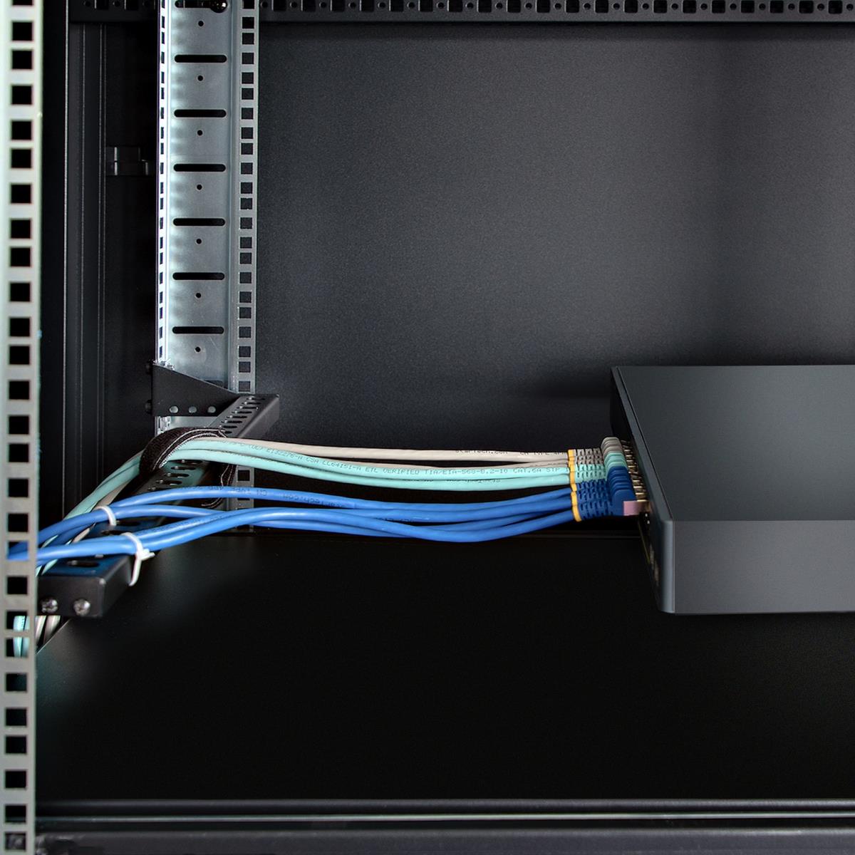 1U RACK CABLE MANAGEMENT BAR - thumbnail