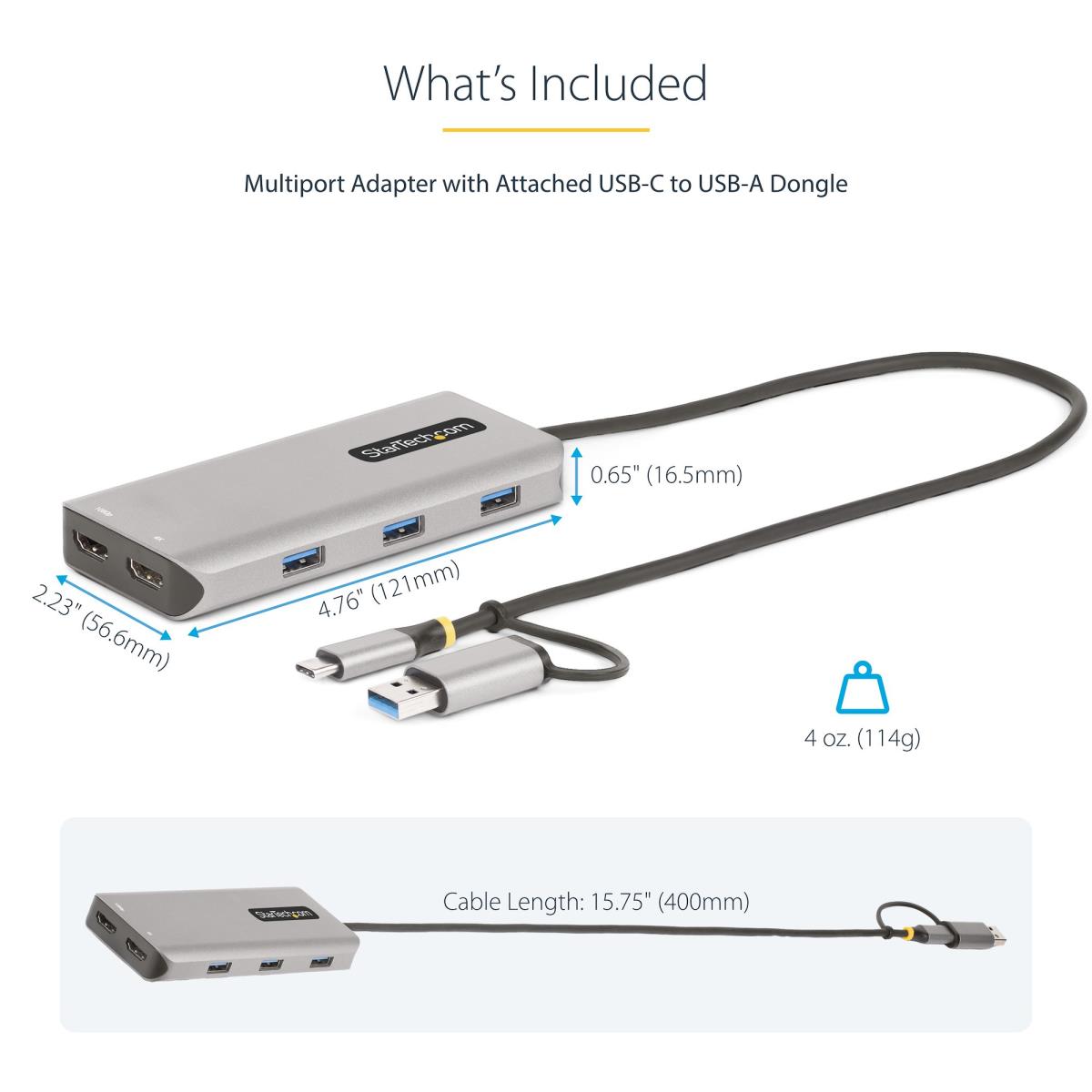 USB-C / USB-A MULTIPORT ADAPTER thumbnail