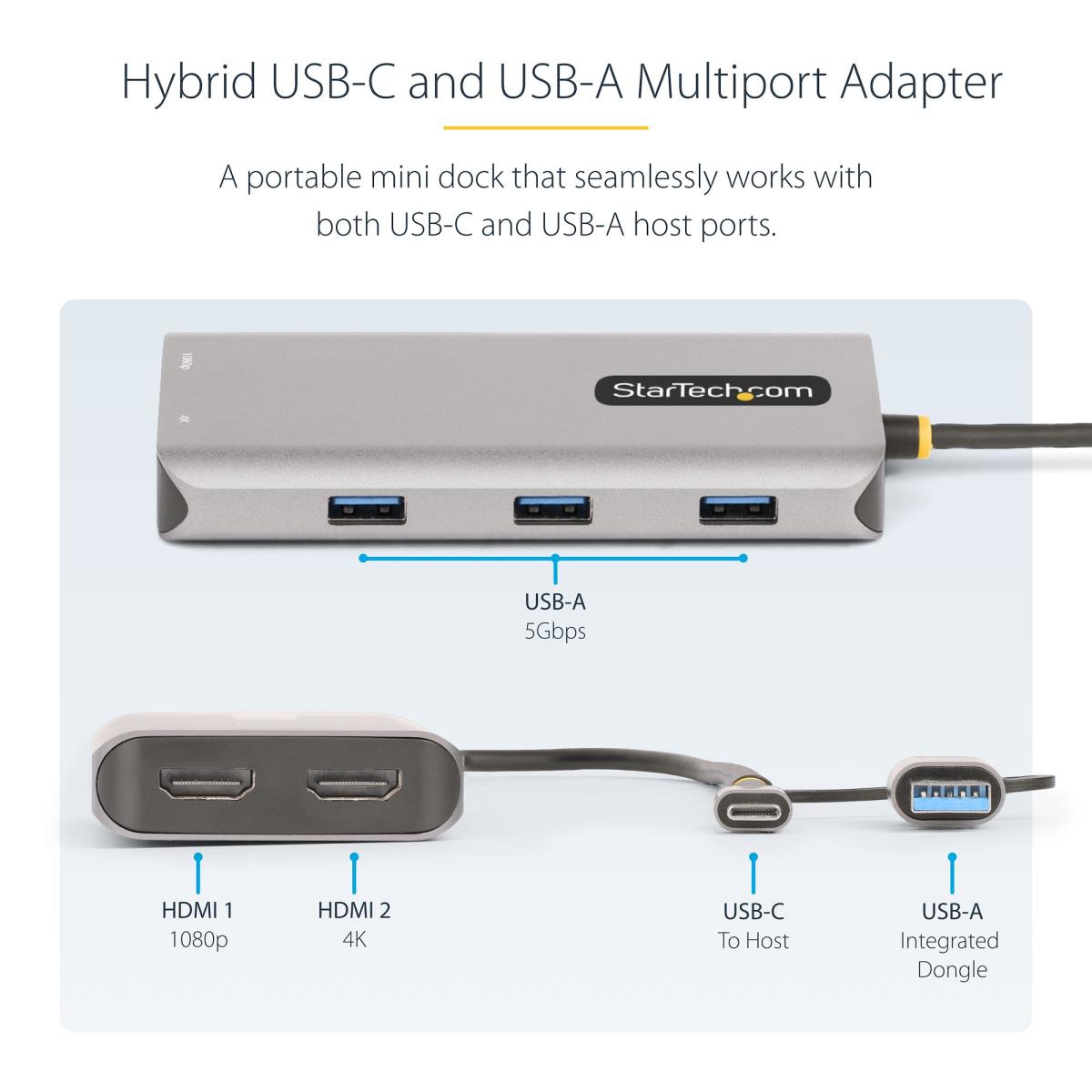 USB-C / USB-A MULTIPORT ADAPTER thumbnail