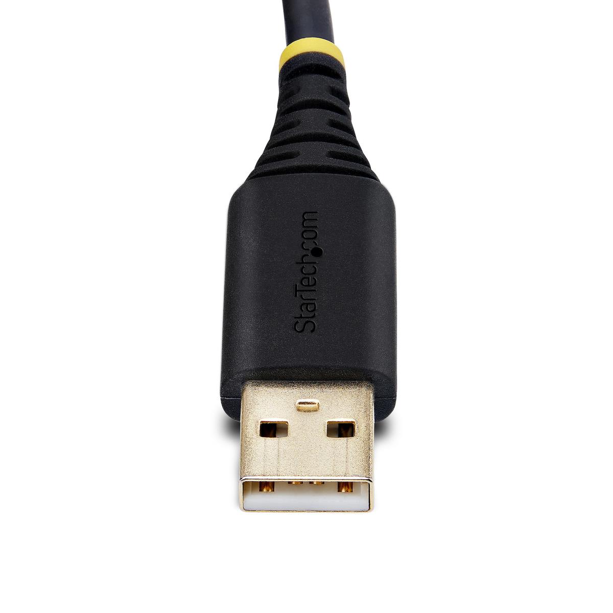 13ft (4m) 2-Port USB to Serial Adapter Cable, Interchangeable DB9 Screws/Nuts, COM Retention, USB-A to DB9 RS232, FTDI, Level-4 ESD Protection, Windows/macOS/ChromeOS/Linux - Rugged TPE Construction (2P6FFC-USB-SERIAL) - USB / serial cable - USB (M) to DB thumbnail