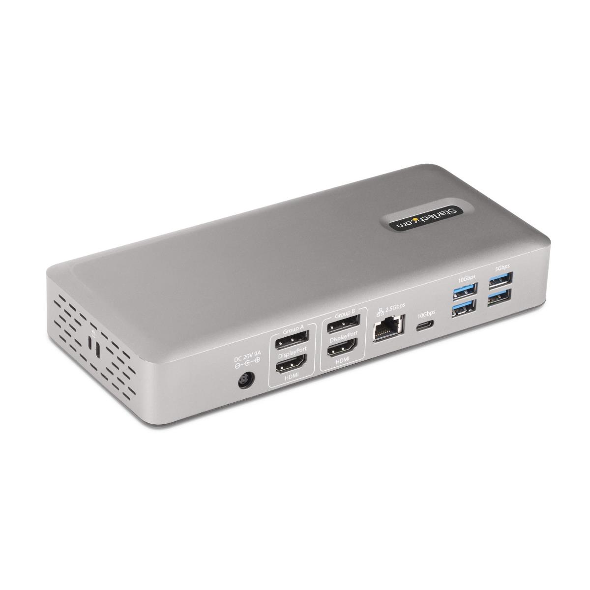 Thunderbolt 4 Multi-Display Docking Station, Quad/Triple/Dual Monitor Dock, 2x HDMI/2x DisplayPort, 7x USB Hub, 2.5 Gigabit Ethernet, 98W Power Delivery, for Windows/MacBook - TB4 Host Cable (132UE-TB4USB4DOCK) - Docking station - Thunderbolt 4 - 2 x HDMI thumbnail