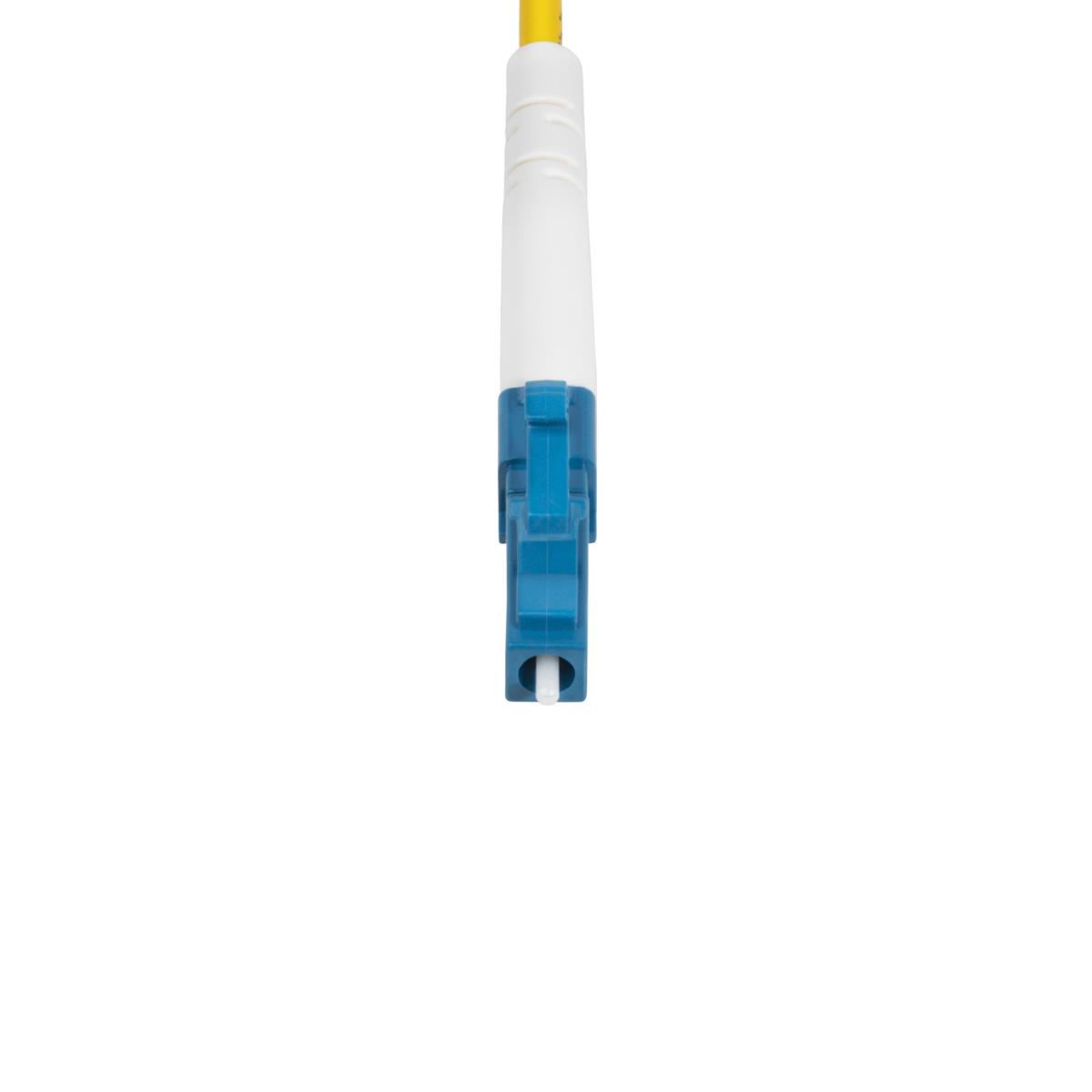 5m (16.4ft) LC to LC (UPC) OS2 Single Mode Simplex Fiber Optic Cable, 9/125?m, Laser Optimized, 40G/100G, Bend Insensitive, Low Insertion Loss - LSZH Fiber Patch Cord (SPSMLCLC-OS2-5M) - Patch cable - LC/UPC single-mode (M) to LC/UPC single-mode (M) - 5 m thumbnail