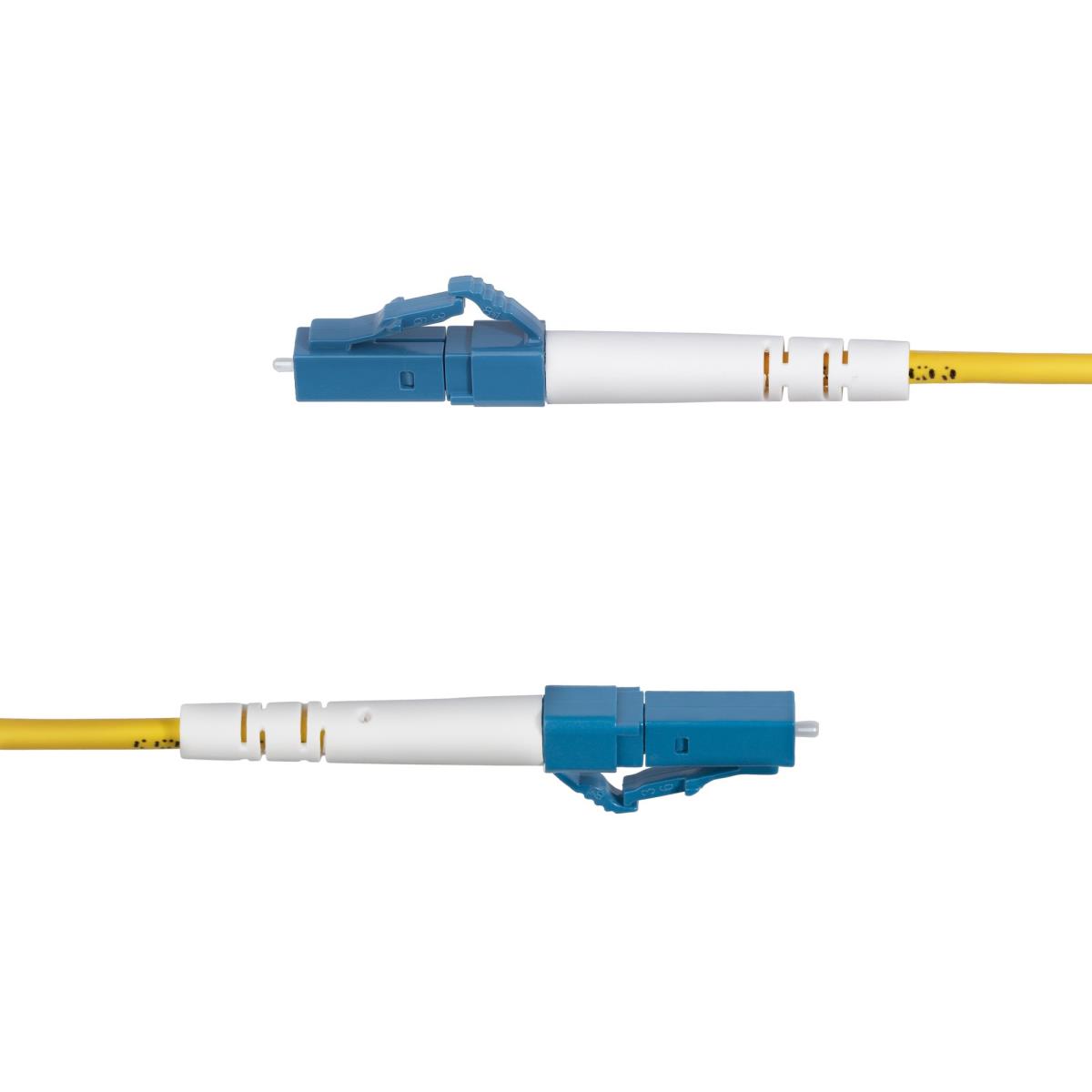 5m (16.4ft) LC to LC (UPC) OS2 Single Mode Simplex Fiber Optic Cable, 9/125?m, Laser Optimized, 40G/100G, Bend Insensitive, Low Insertion Loss - LSZH Fiber Patch Cord (SPSMLCLC-OS2-5M) - Patch cable - LC/UPC single-mode (M) to LC/UPC single-mode (M) - 5 m thumbnail