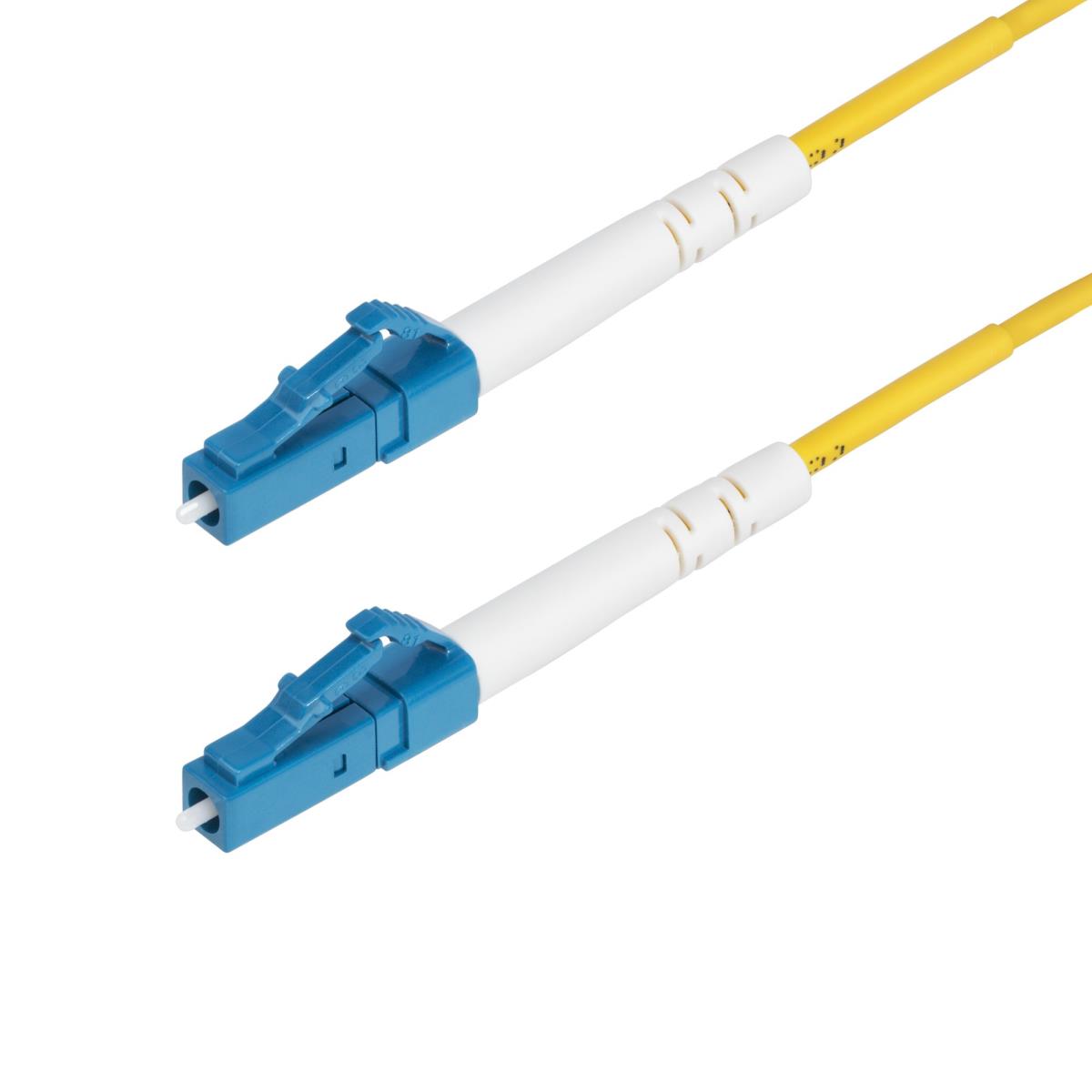 10m (32.8ft) LC to LC (UPC) OS2 Single Mode Simplex Fiber Optic Cable, 9/125?m, Laser Optimized, 40G/100G, Bend Insensitive, Low Insertion Loss - LSZH Fiber Patch Cord (SPSMLCLC-OS2-10M) - Patch cable - LC/UPC single-mode (M) to LC/UPC single-mode (M) - 1 thumbnail