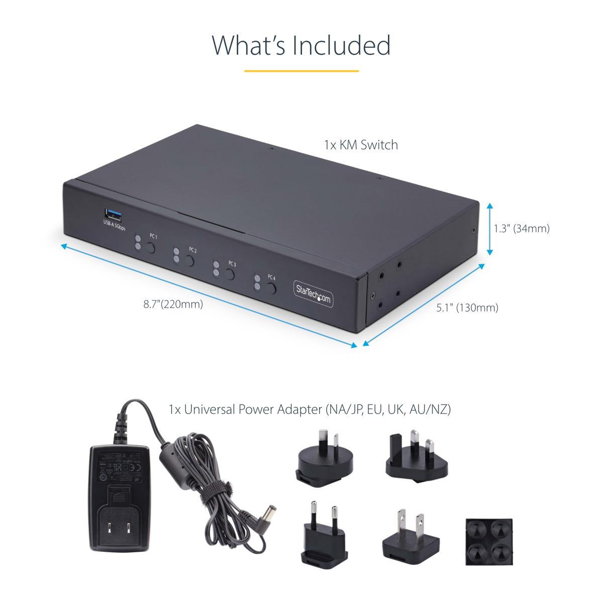 4-PORT KEYBOARD/MOUSE SWITCH - thumbnail