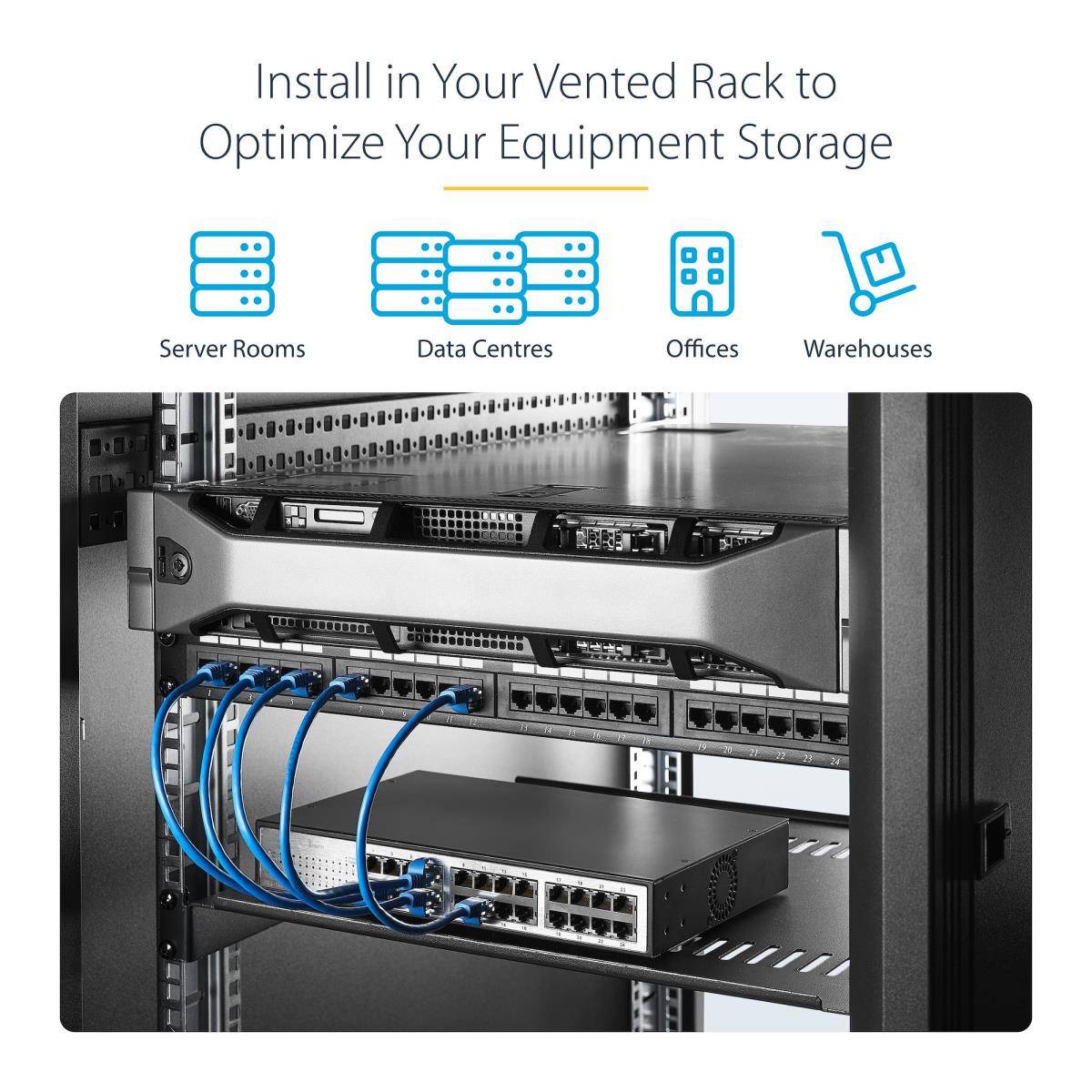 2-PACK 1U RACK SHELF VENTED thumbnail