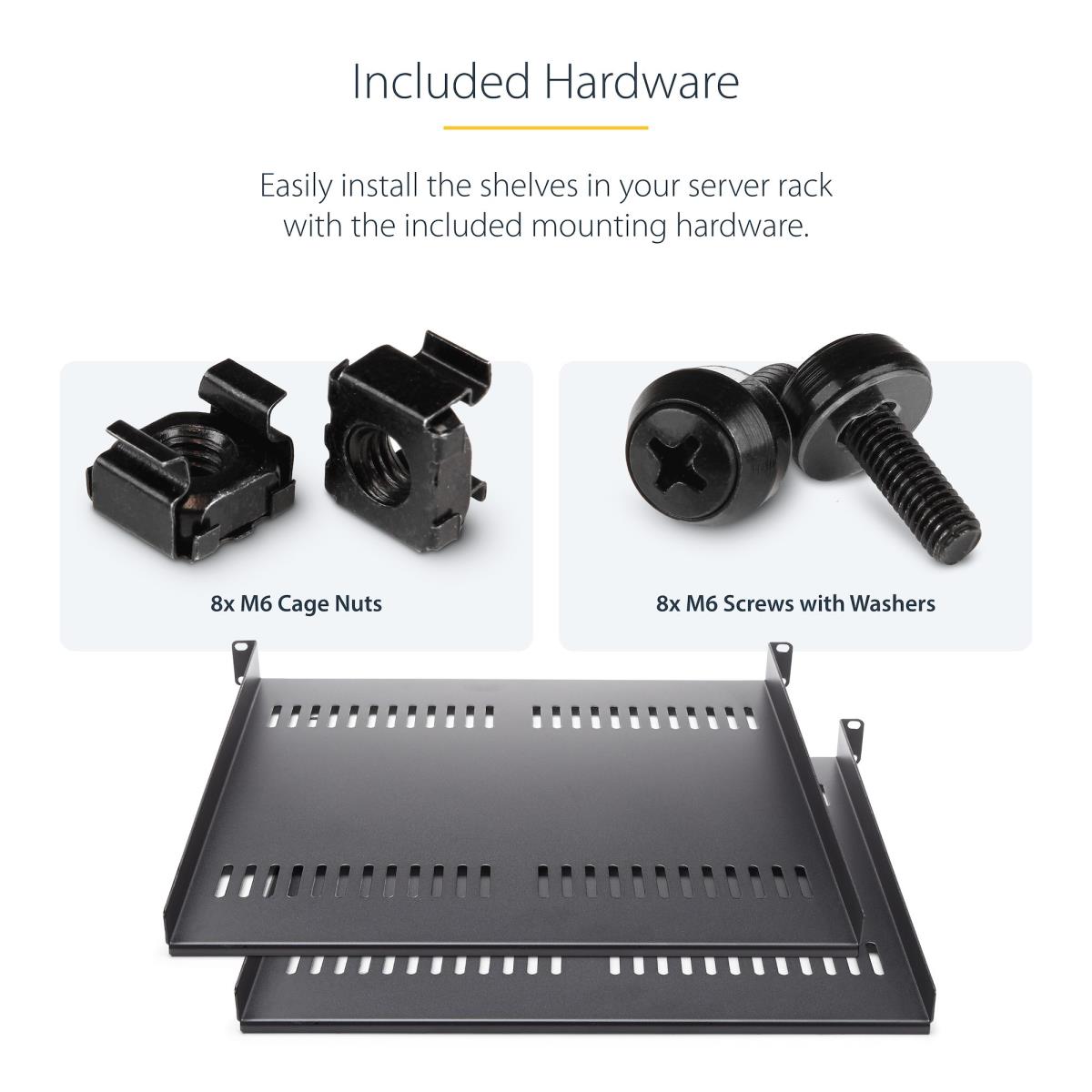 2-PACK 1U RACK SHELF VENTED thumbnail