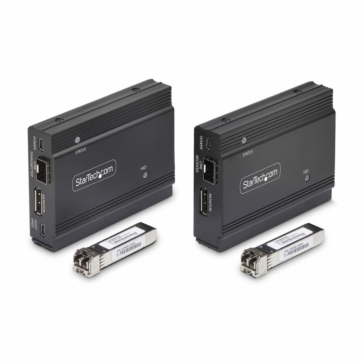 DisplayPort KVM Console Extender Over Fiber Optic, 4K 60Hz - Video/audio/USB extender - DisplayPort - up to 300 m - TAA Compliant thumbnail