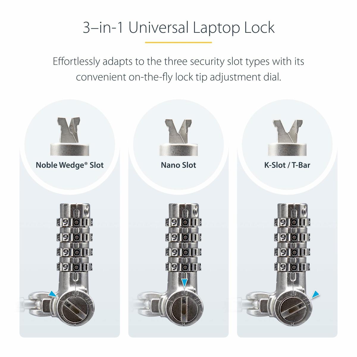25-PACK LAPTOP LOCK 6.6FT CABLE thumbnail