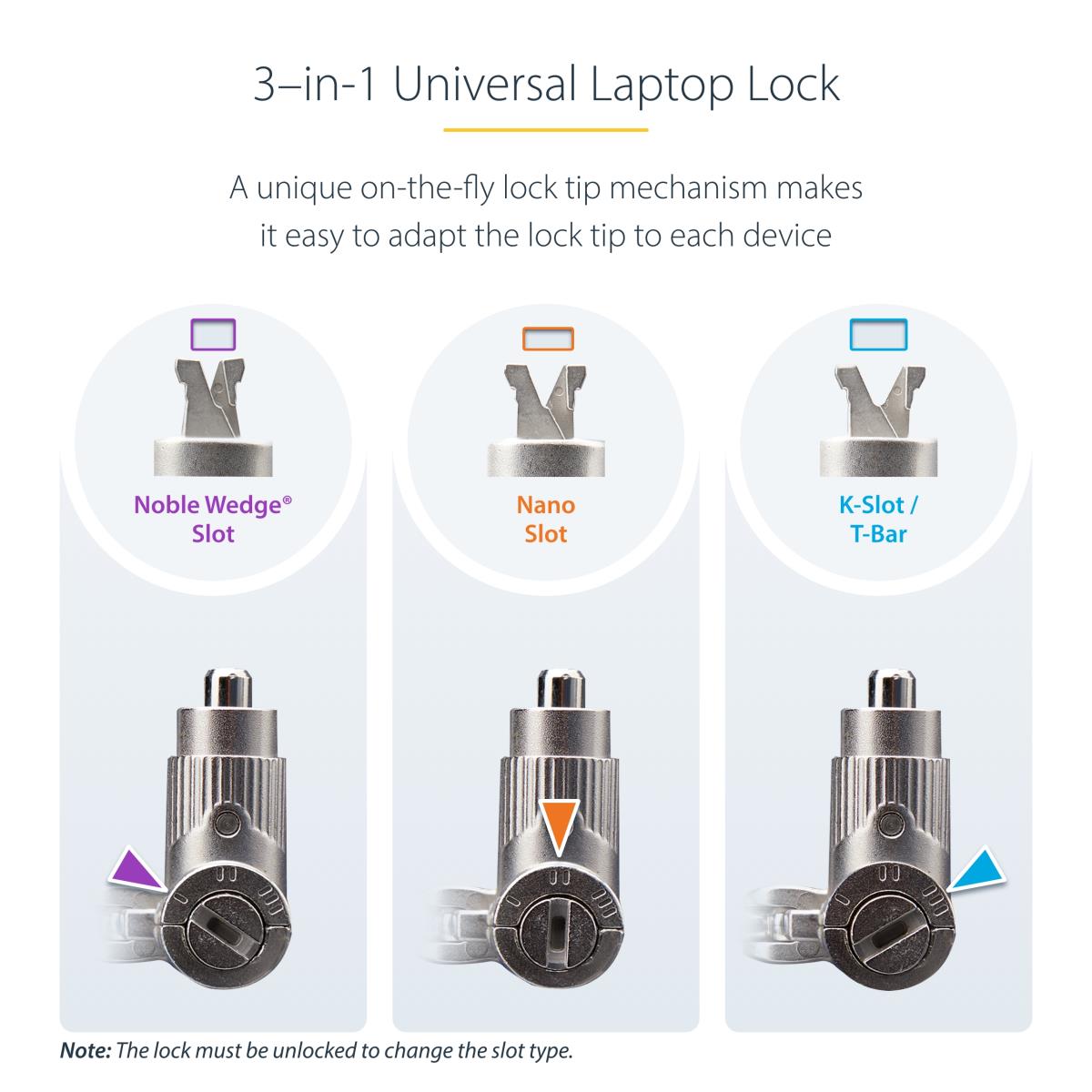 25-PACK LAPTOP LOCK 6.6FT CABLE thumbnail