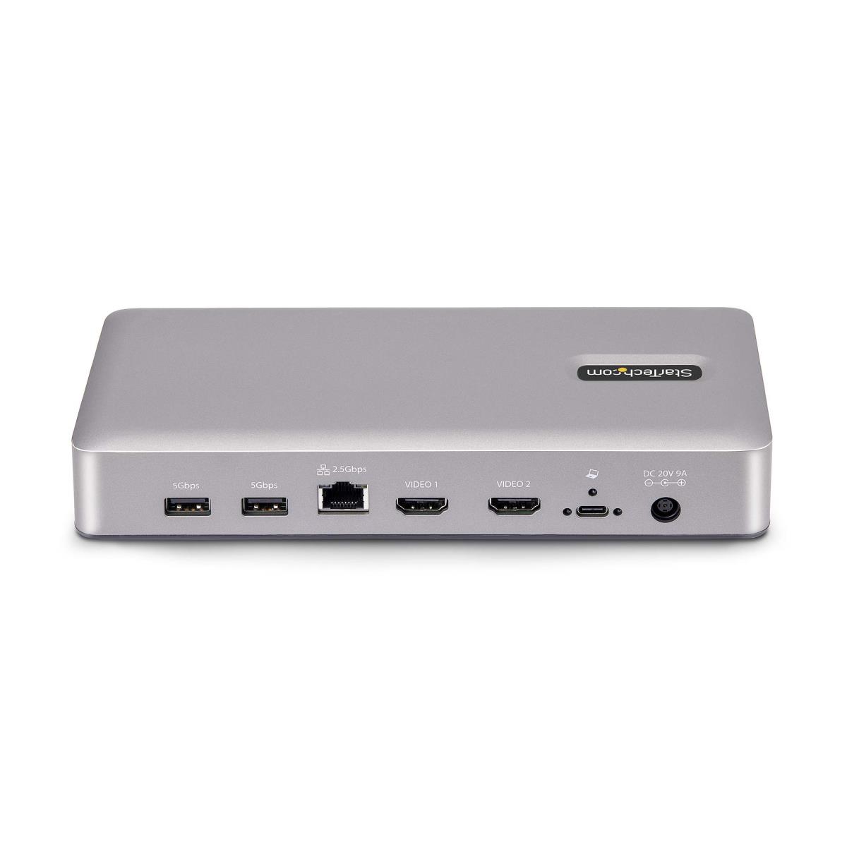 USB4 Docking Station, USB-C 40Gbps, Dual Video HDMI, Up to 2x 4K 60Hz 4:4:4 (RGB) or 2x 4K 120Hz 4:2:2, Multi-Monitor Dock, 6x USB, 2.5GbE, 100W PD - Docking station - USB4 / Thunderbolt 4 - 2 x HDMI - 1GbE, 2.5GbE - 180 Watt thumbnail