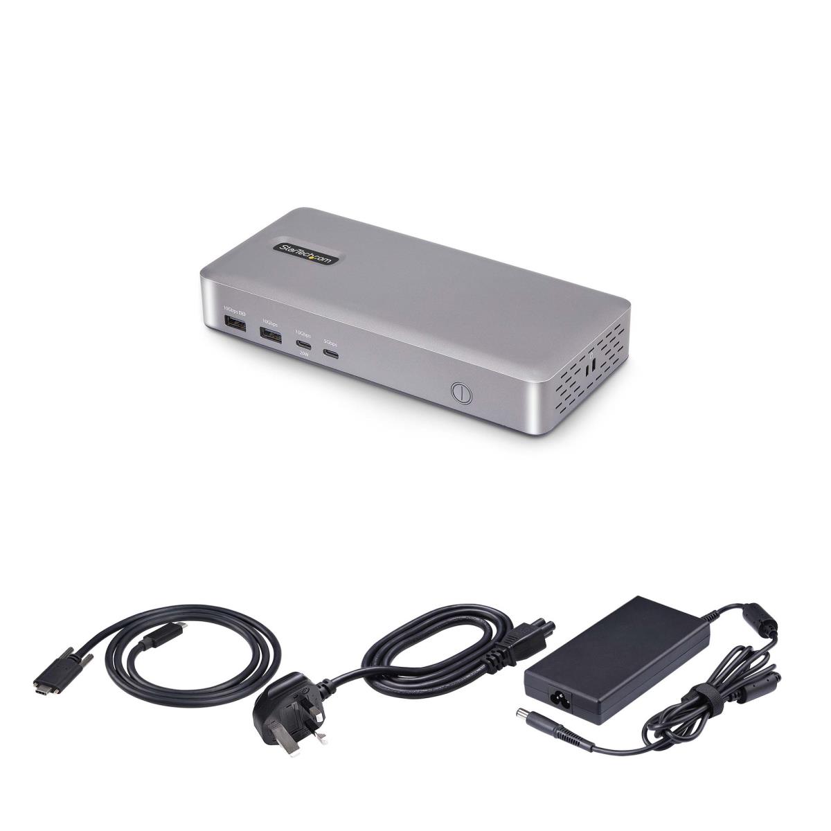 USB4 Docking Station, USB-C 40Gbps, Dual Video HDMI, Up to 2x 4K 60Hz 4:4:4 (RGB) or 2x 4K 120Hz 4:2:2, Multi-Monitor Dock, 6x USB, 2.5GbE, 100W PD - Docking station - USB4 / Thunderbolt 4 - 2 x HDMI - 1GbE, 2.5GbE - 180 Watt thumbnail