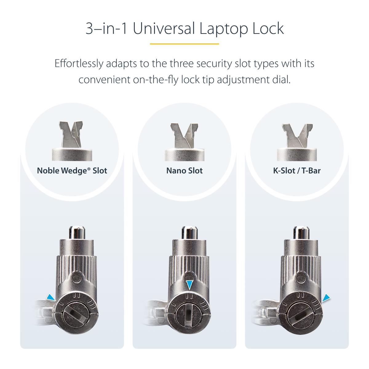 3-IN-1 UNIVERSAL LAPTOP LOCK thumbnail