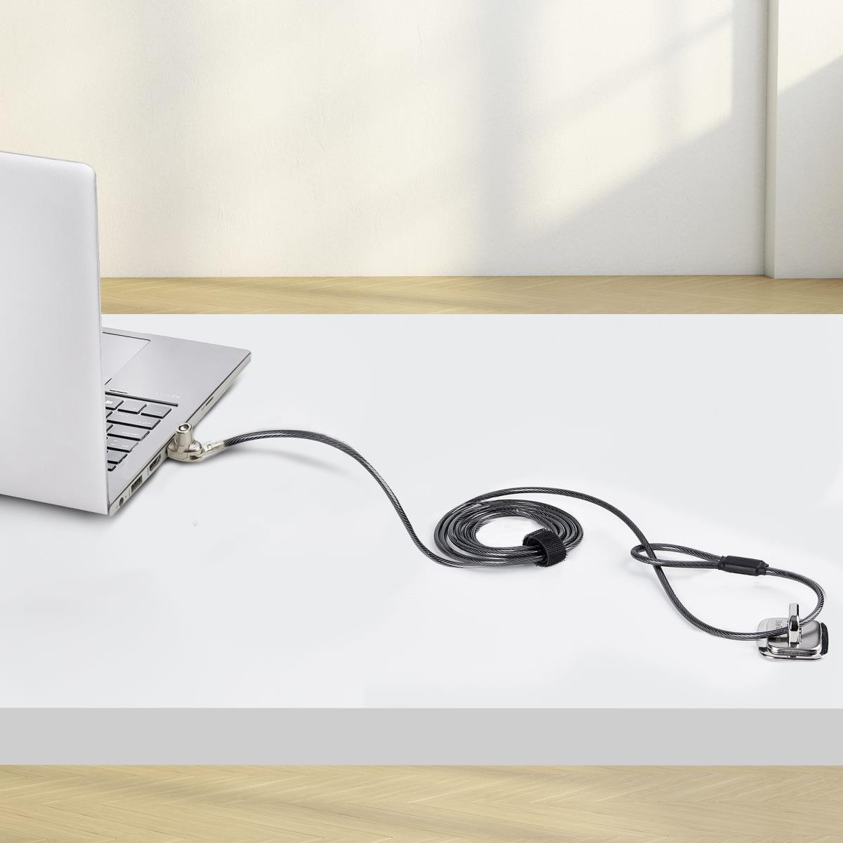 SLIM LAPTOP CABLE LOCK 2M - thumbnail