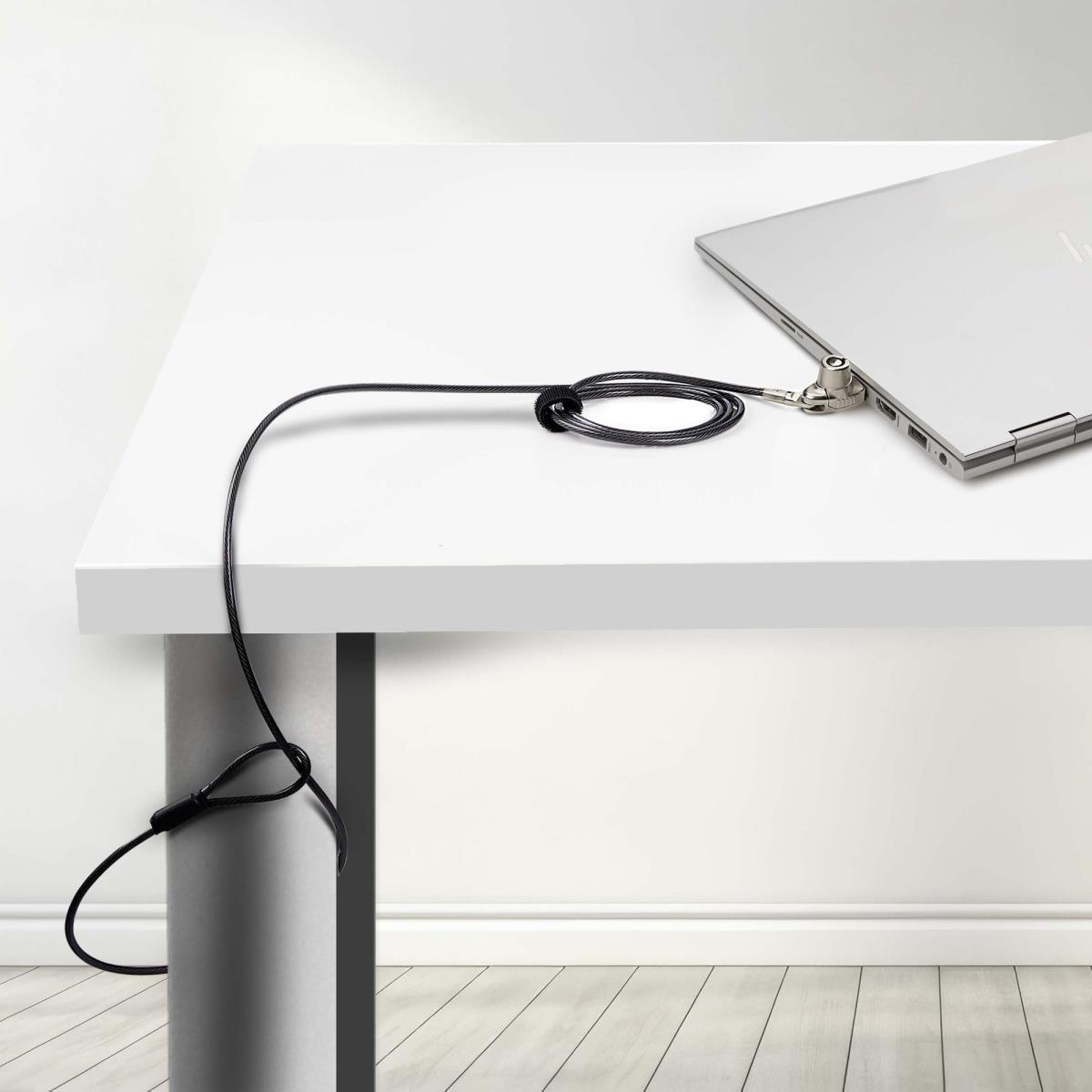 SLIM LAPTOP CABLE LOCK 2M - thumbnail