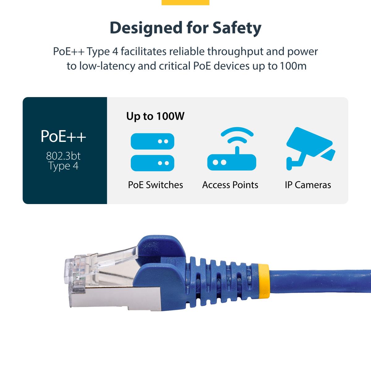 CAT8 ETHERNET CABLE BLUE thumbnail