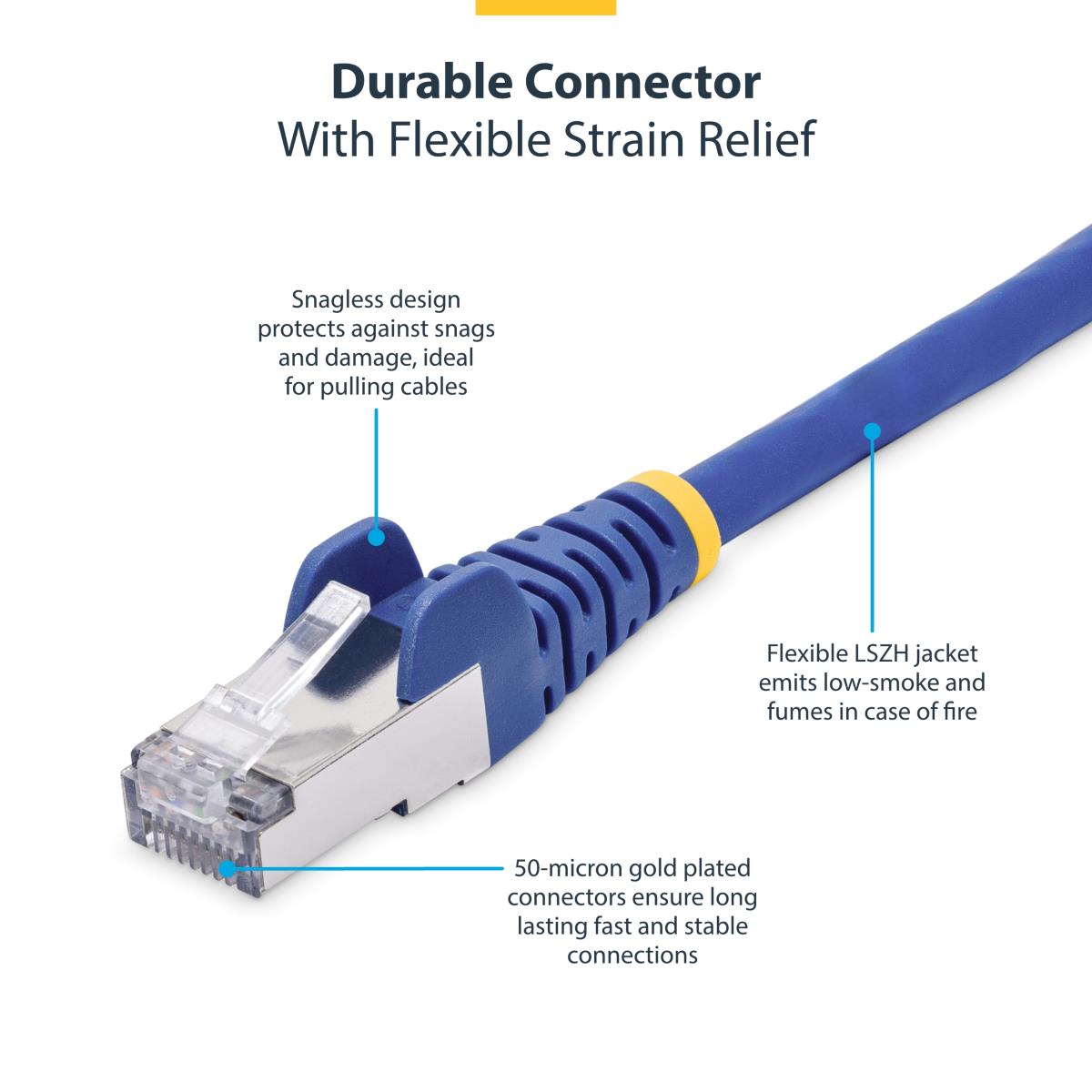 CAT8 ETHERNET CABLE BLUE thumbnail