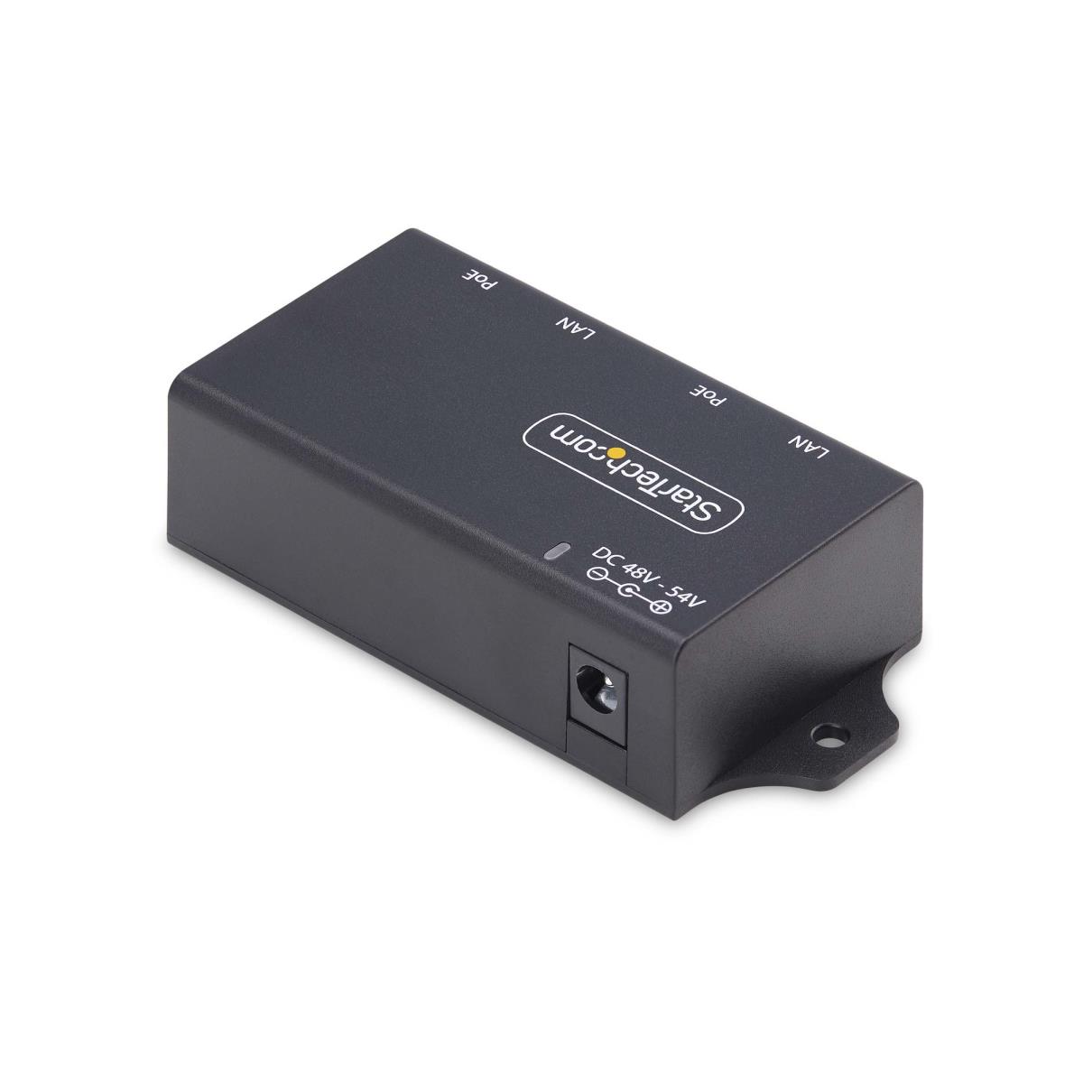2-Port Gigabit PoE+ Injector, PoE/PoE+ (802.3af/802.3at) 30W - PoE injector - unmanaged inline - DC 48 - 52 V - 30 Watt - output connectors: 2 - United Kingdom, Europe - black thumbnail