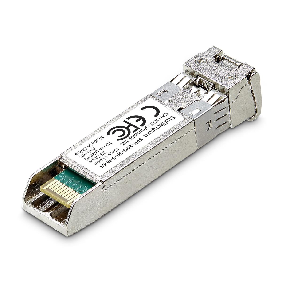 MSA-Compliant SFP-25G-SR-S SFP28 Module, 25Gbps Multimode Fiber (MMF), 100m (328ft), LC Connector, 850nm, 25 Gigabit Optical Transceiver w/ DDM/DOM - SFP28 transceiver module - 25GbE - 25GBase-SR - LC multi-mode - up to 100 m - 850 nm thumbnail
