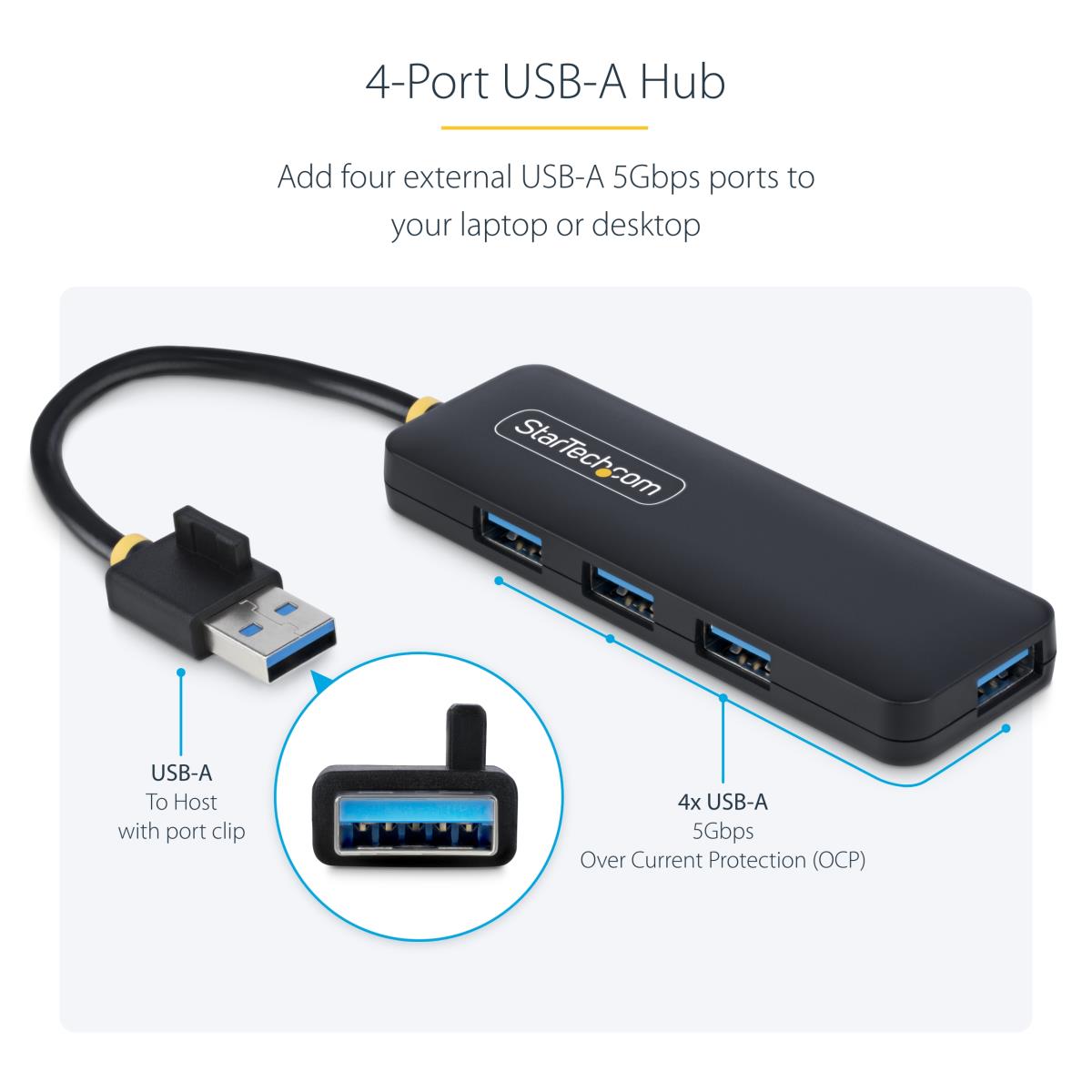 4-PORT USB-A HUB 5GBPS thumbnail