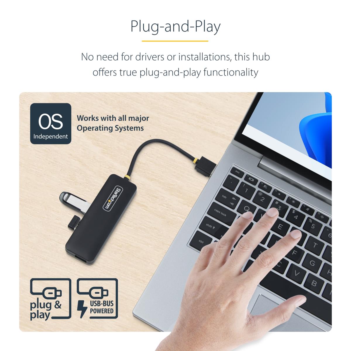 4-PORT USB-A HUB 5GBPS thumbnail
