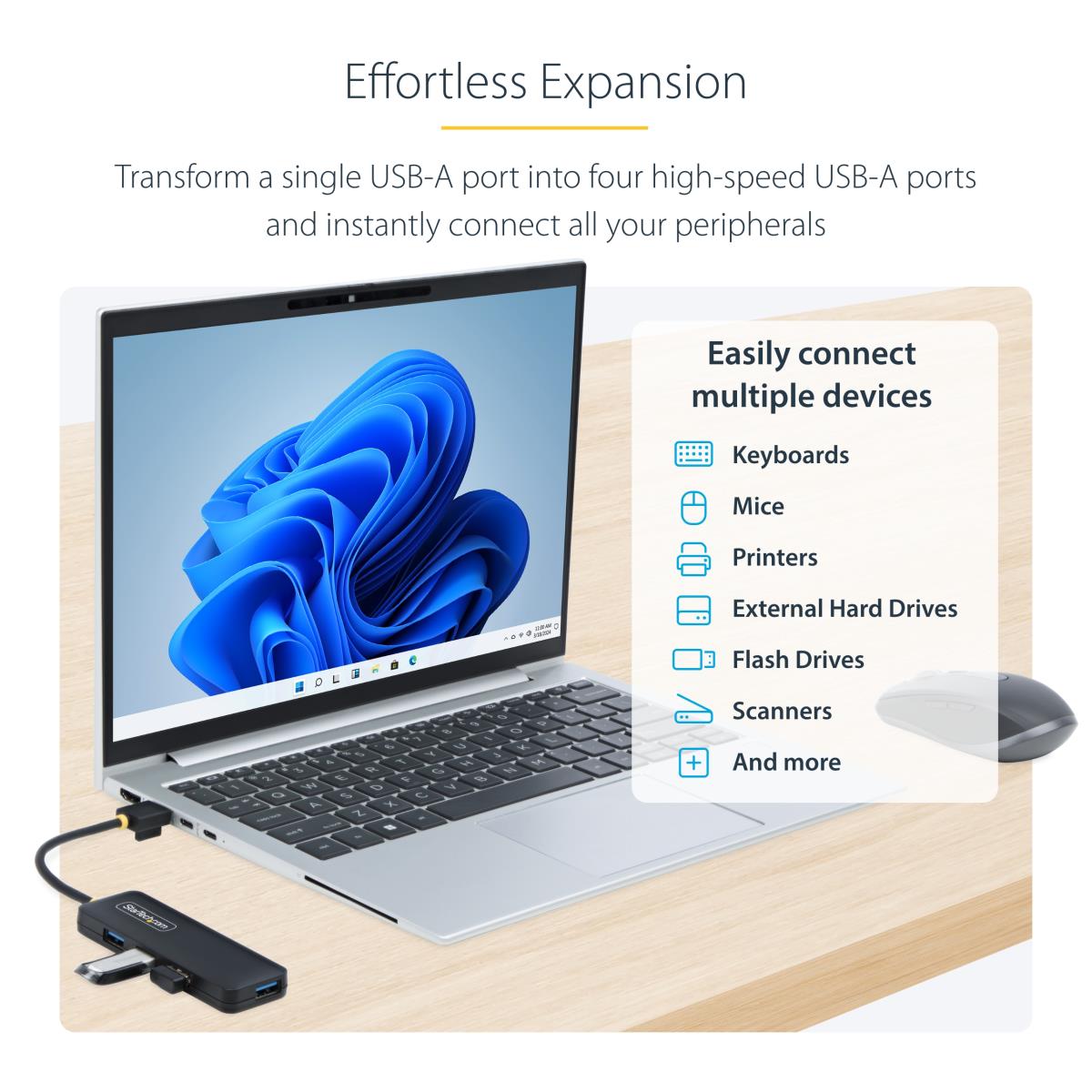 4-PORT USB-A HUB 5GBPS thumbnail