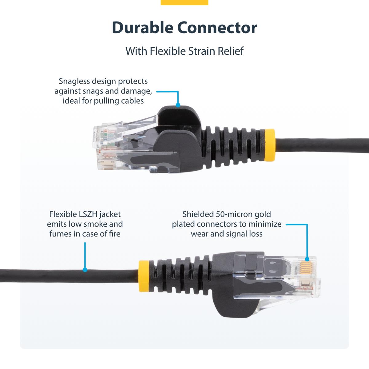 SLIM CAT6 CABLE WHITE LSZH thumbnail