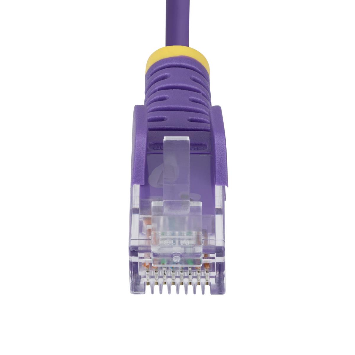 SLIM CAT6 CABLE PURPLE LSZH thumbnail