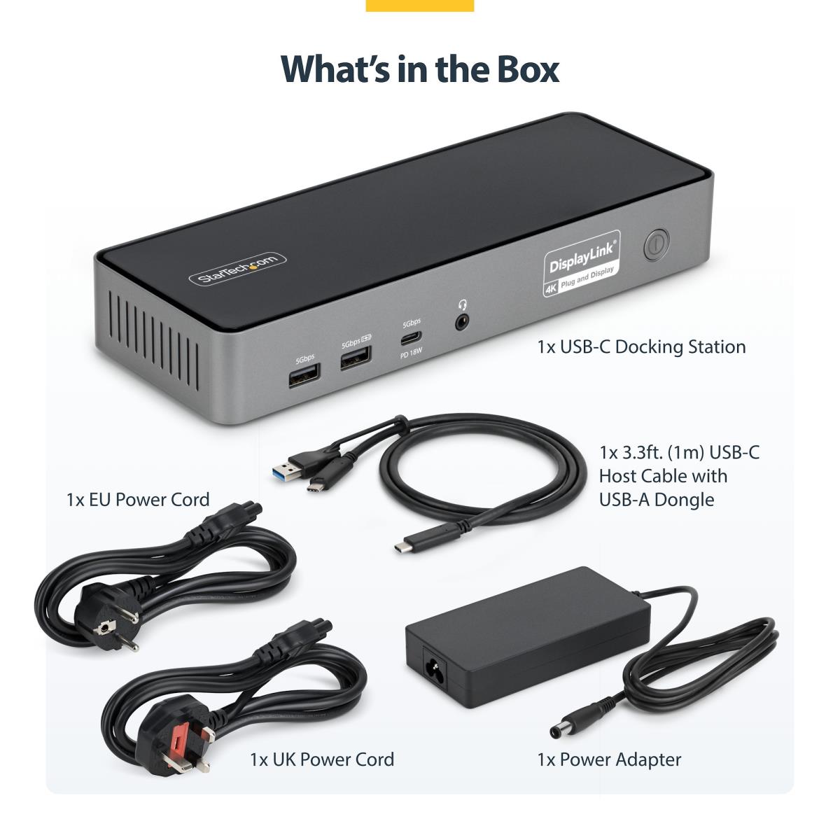 - Docking station - for laptop - USB-C - 2 x HDMI, 2 x DP, USB-C - 2.5GbE - 140 Watt - TAA Compliant thumbnail