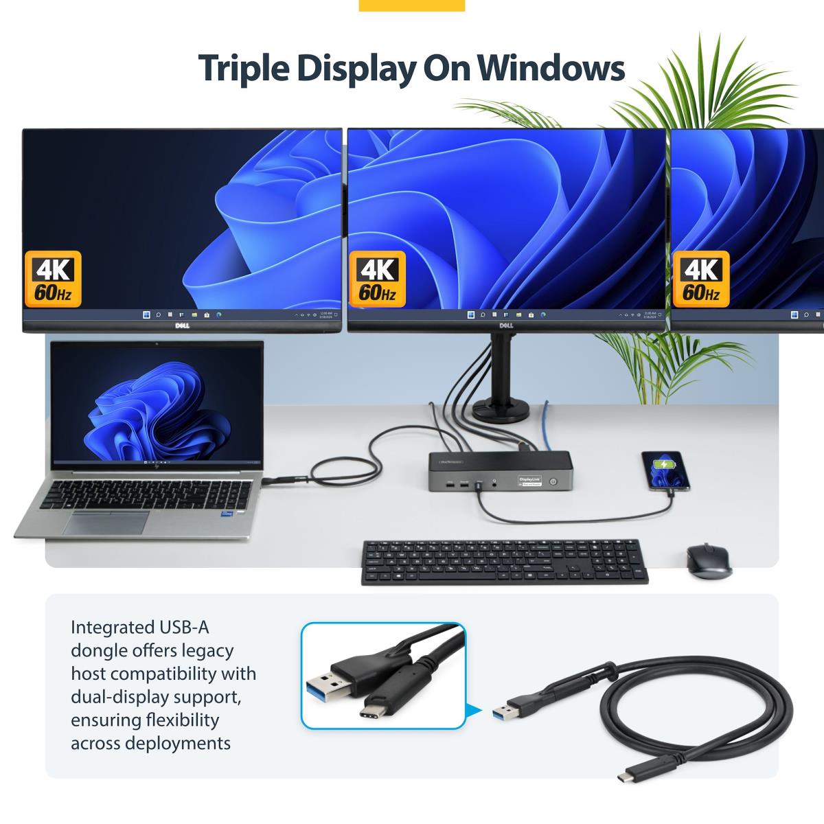 - Docking station - for laptop - USB-C - 2 x HDMI, 2 x DP, USB-C - 2.5GbE - 140 Watt - TAA Compliant thumbnail