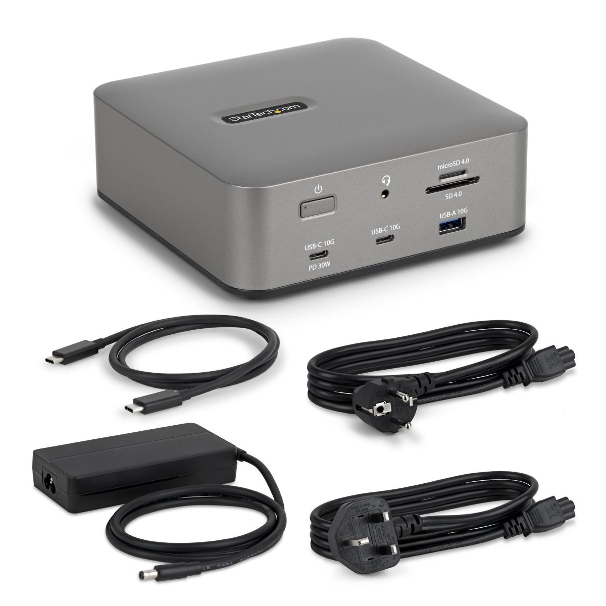 - Docking station - for tablet, laptop - USB-C / USB4 / Thunderbolt 3 / Thunderbolt 4 / Thunderbolt 5 / USB-A - HDMI, DP - 1GbE - 180 Watt - TAA Compliant - United Kingdom, Europe thumbnail