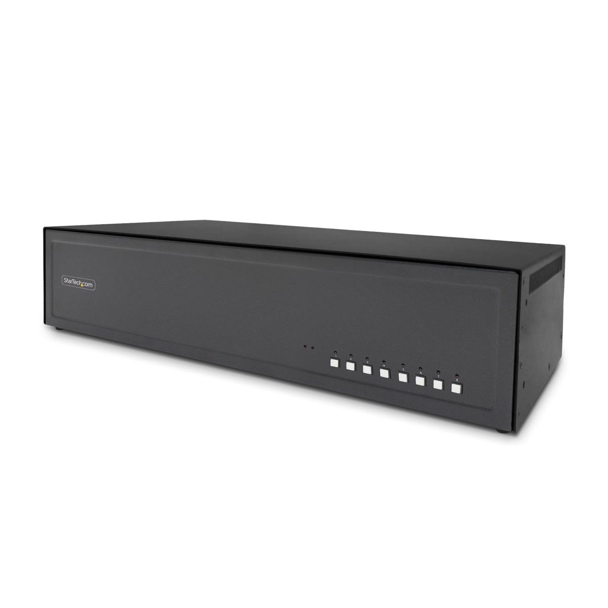 - KVM / audio / USB switch - 8 x KVM / audio / USB - 1 local user - desktop - TAA Compliant thumbnail