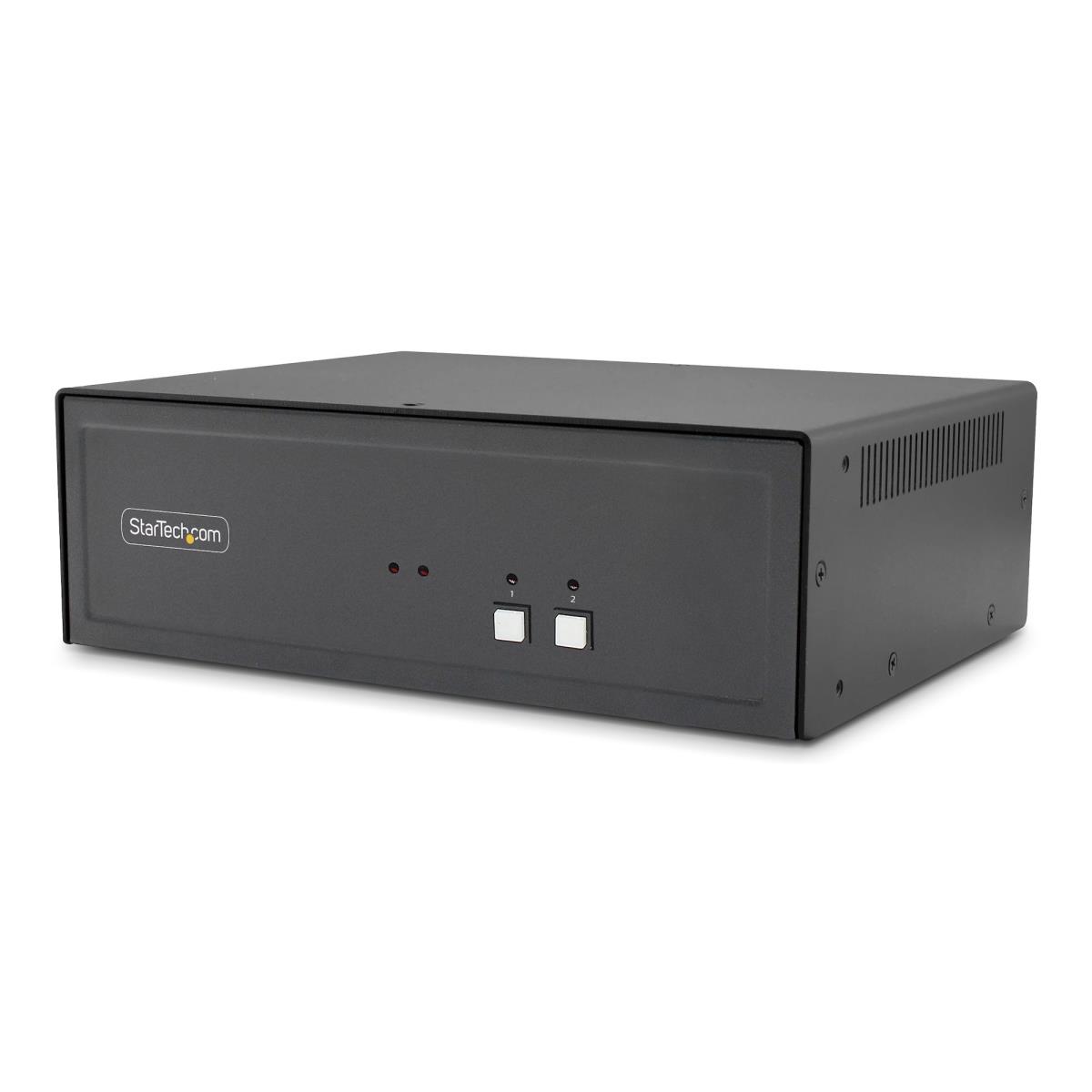 - KVM / audio / USB switch - 2 x KVM / audio / USB - 1 local user - desktop - TAA Compliant thumbnail
