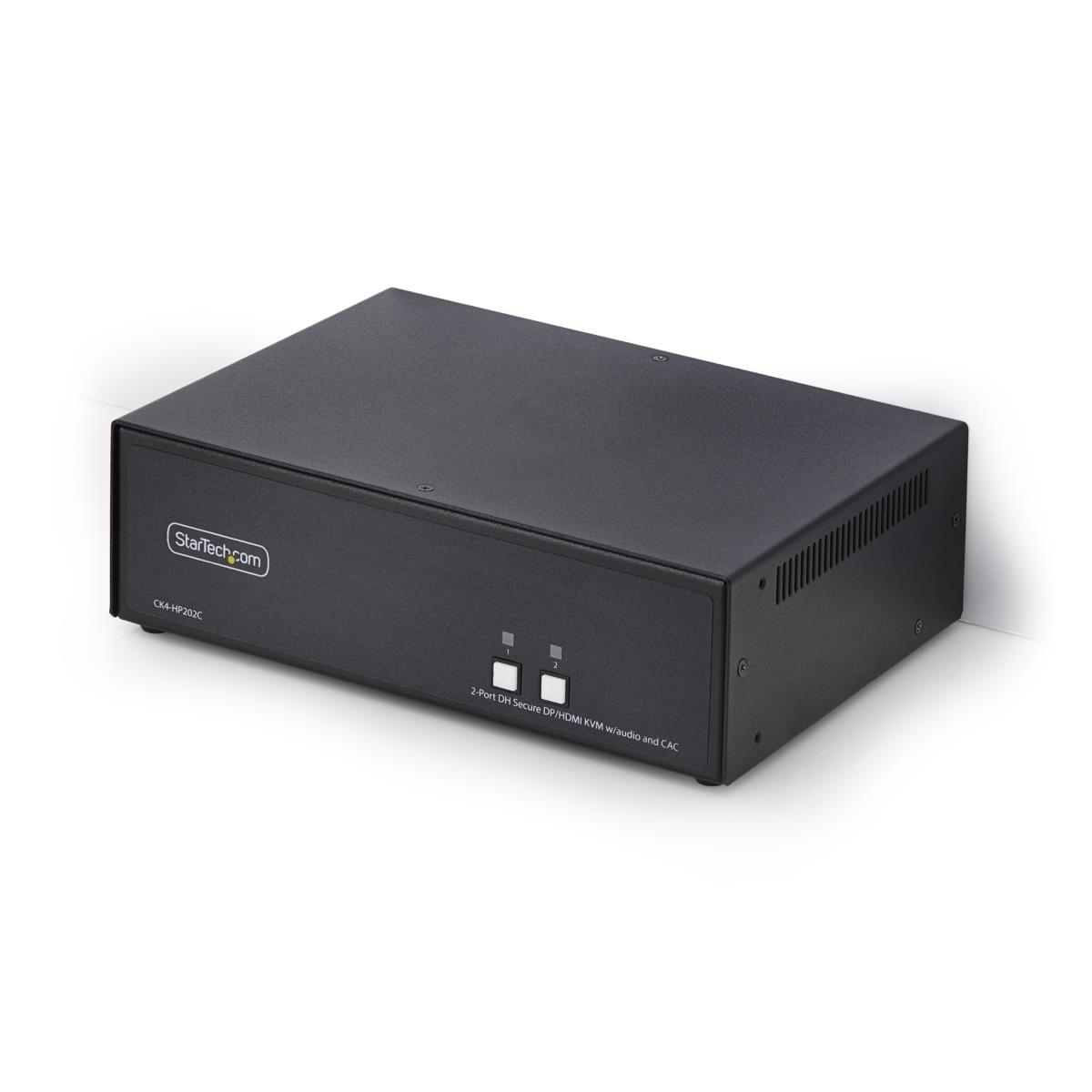 - KVM / audio / USB switch - 2 x KVM / audio / USB - 1 local user - desktop - TAA Compliant thumbnail