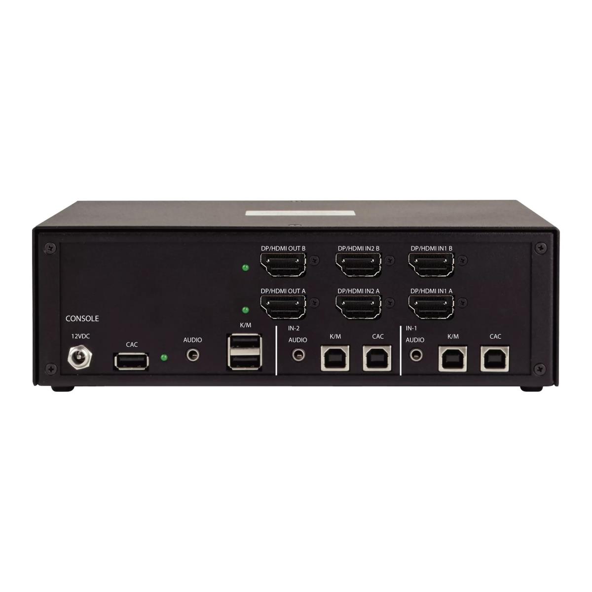 - KVM / audio / USB switch - 2 x KVM / audio / USB - 1 local user - desktop - TAA Compliant thumbnail