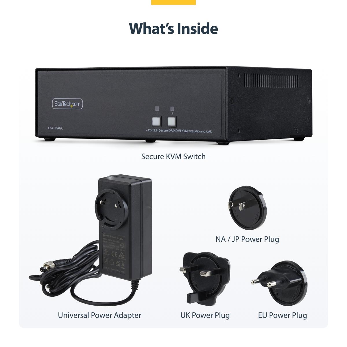 - KVM / audio / USB switch - 2 x KVM / audio / USB - 1 local user - desktop - TAA Compliant thumbnail