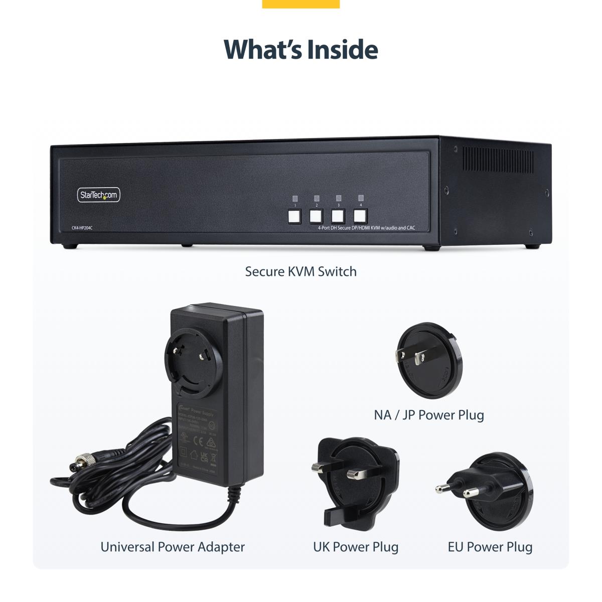 - KVM switch - secure - 4 x KVM port(s) - 1 local user - desktop - TAA Compliant thumbnail