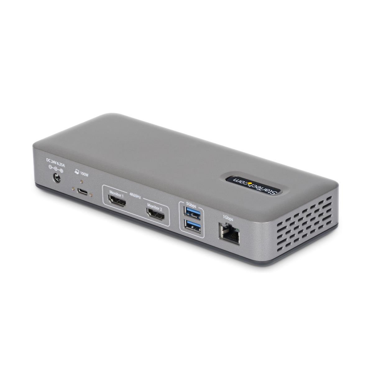 - Docking station - for laptop - USB-C 3.2 Gen 2 - 2 x HDMI - 1GbE - United Kingdom, Europe thumbnail