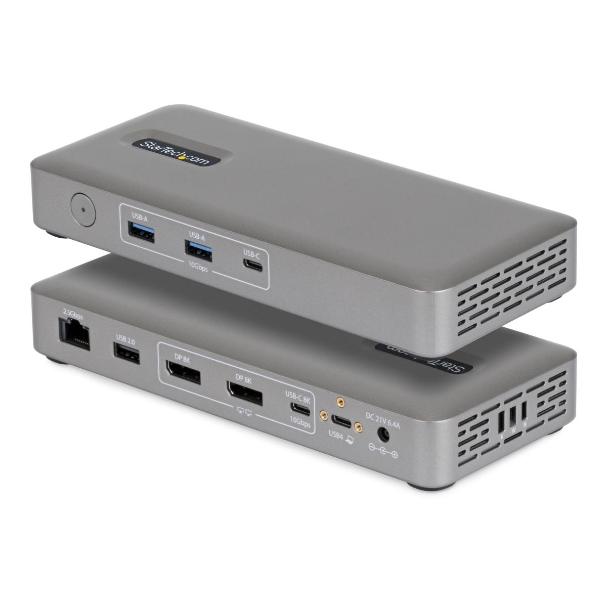 - Docking station - USB4 / Thunderbolt 4 / Thunderbolt 5 - 2 x DP - 1GbE, 2.5GbE - 100 watt - Europe, United Kingdom thumbnail