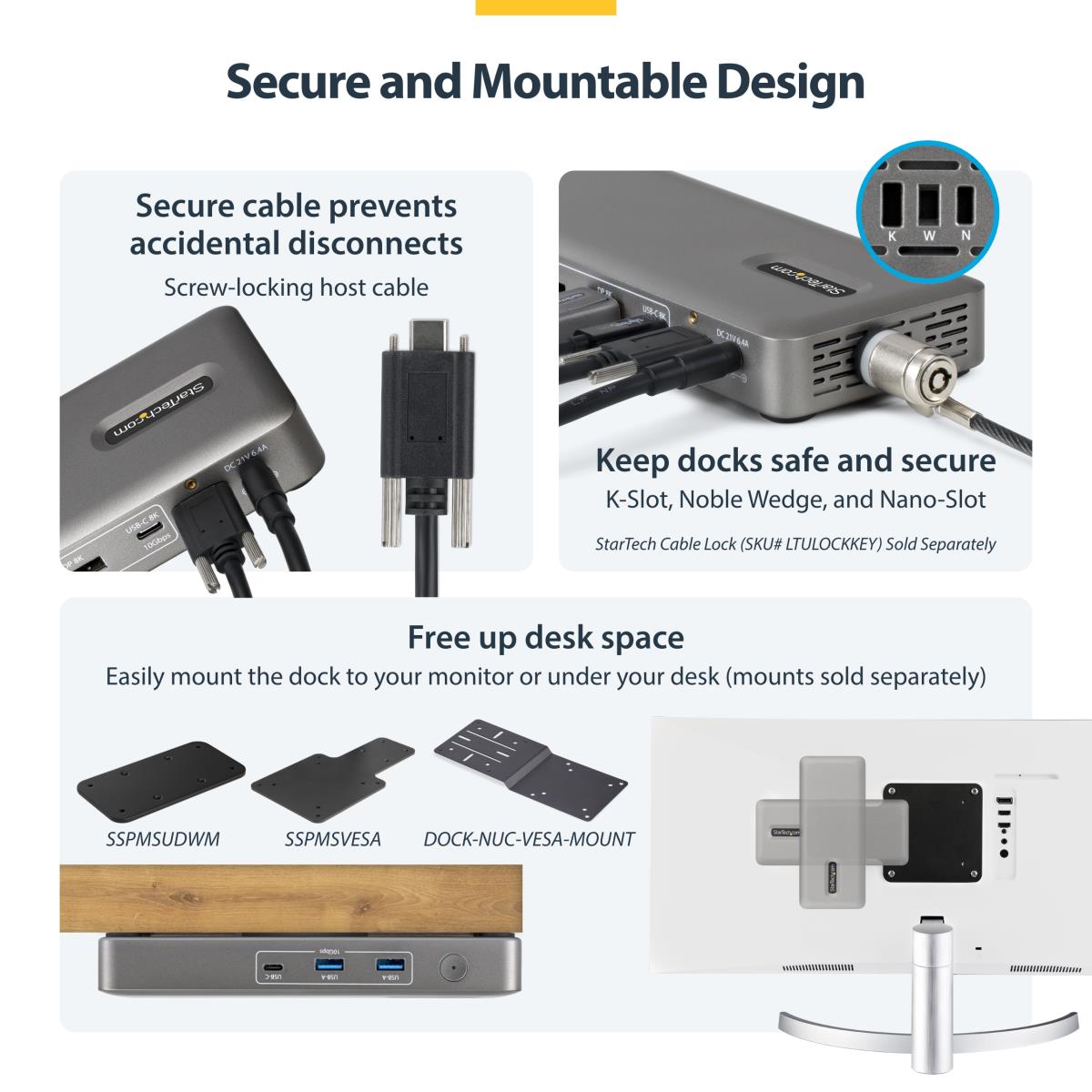 - Docking station - USB4 / Thunderbolt 4 / Thunderbolt 5 - 2 x DP - 1GbE, 2.5GbE - 100 watt - Europe, United Kingdom thumbnail