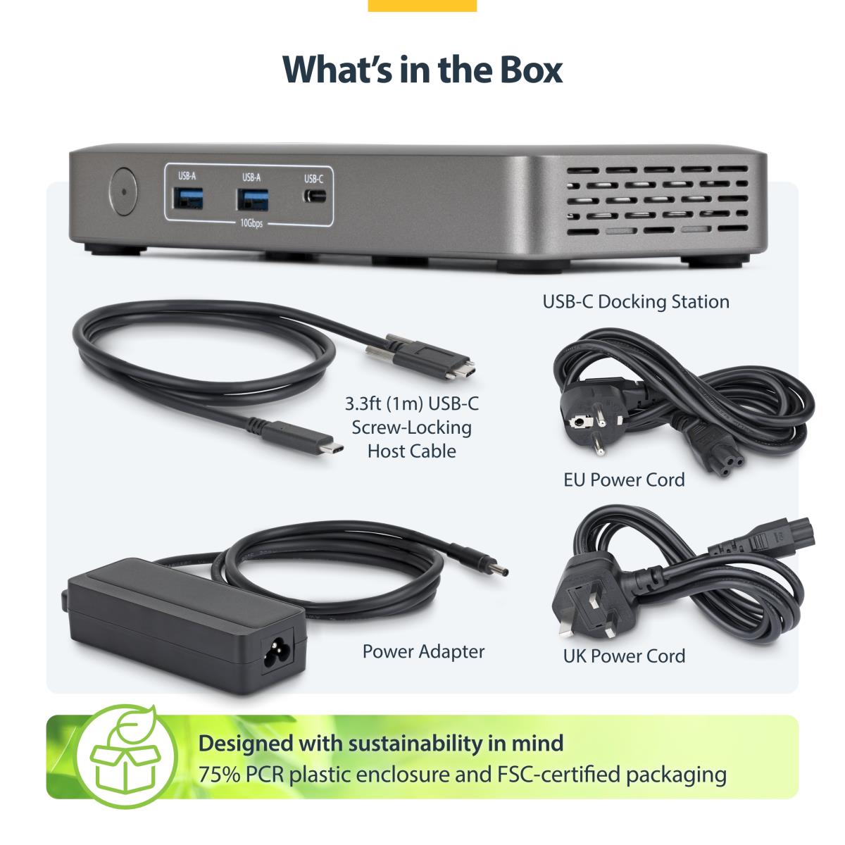 - Docking station - USB4 / Thunderbolt 4 / Thunderbolt 5 - 2 x DP - 1GbE, 2.5GbE - 100 watt - Europe, United Kingdom thumbnail