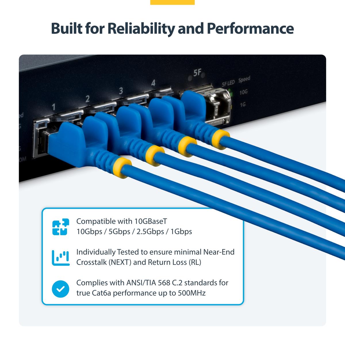 ULTRA SLIM CAT6A CABLE BLUE thumbnail