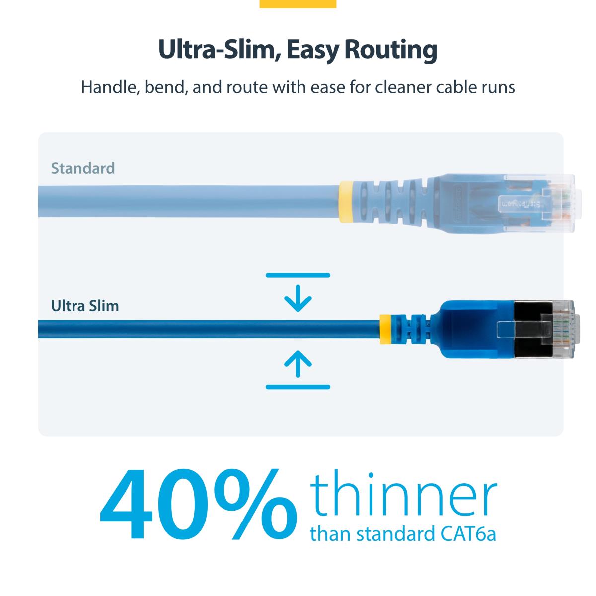 ULTRA SLIM CAT6A CABLE BLUE thumbnail