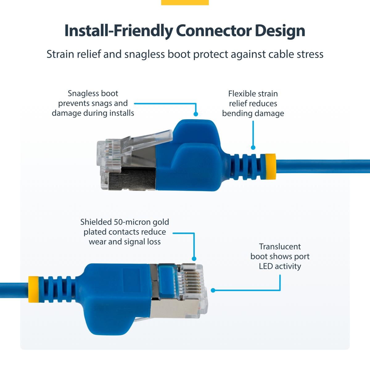 ULTRA SLIM CAT6A CABLE BLUE thumbnail