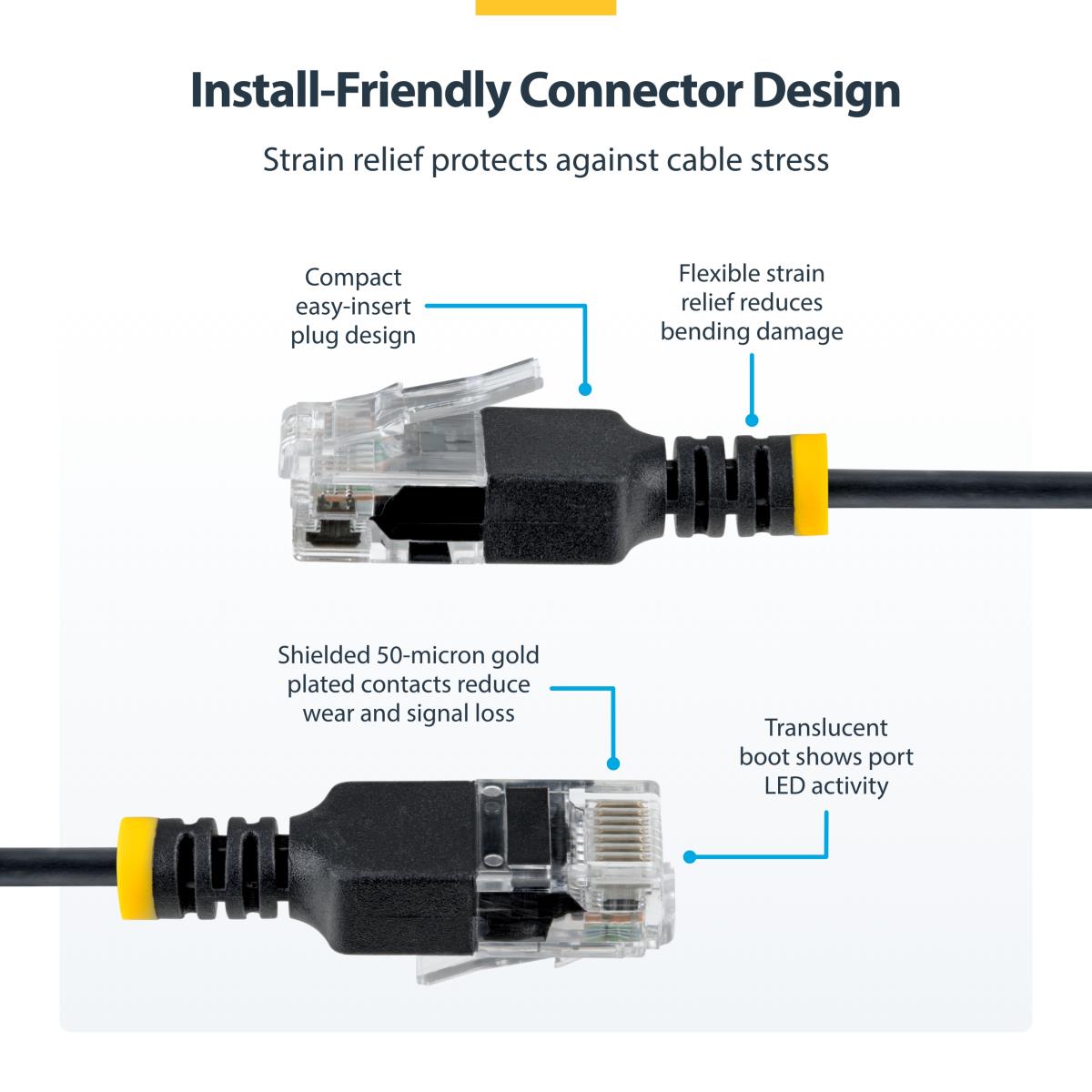 ULTRA SLIM CAT6A CABLE BLACK thumbnail