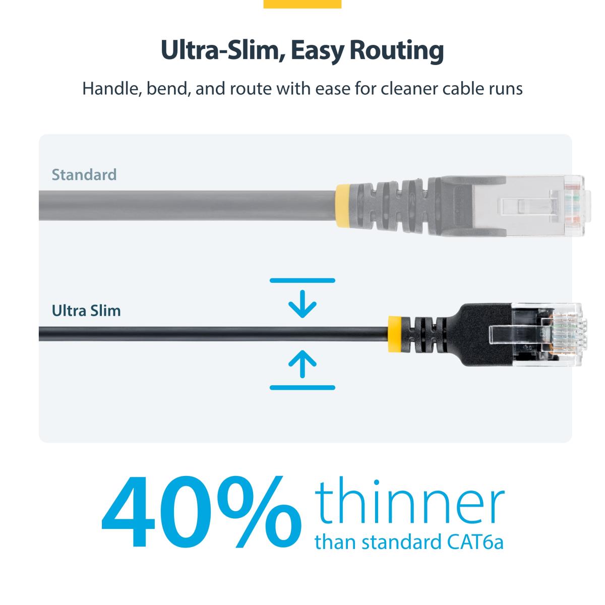 ULTRA SLIM CAT6A CABLE BLACK thumbnail