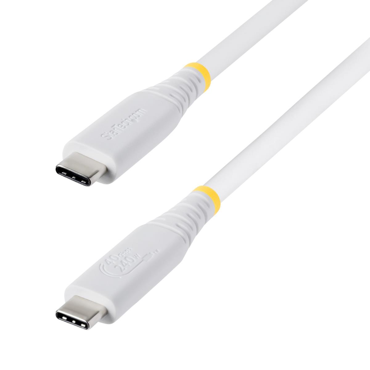 1M USB4 CABLE WHITE USB-IF thumbnail