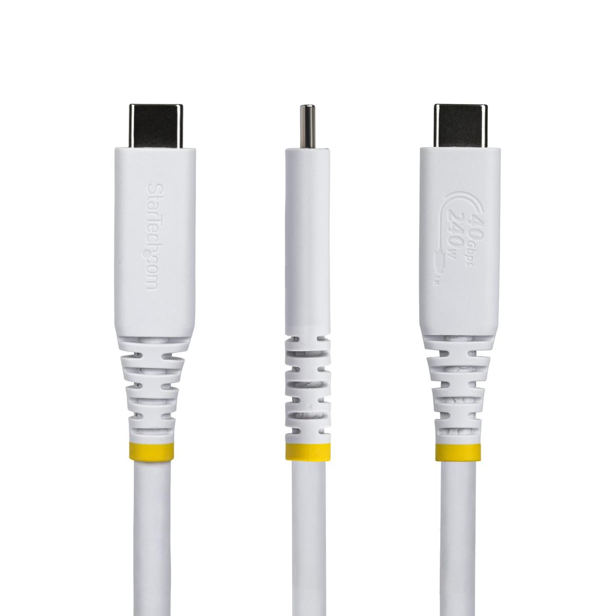 1.6FT USB4 CABLE WHITE USB-IF thumbnail